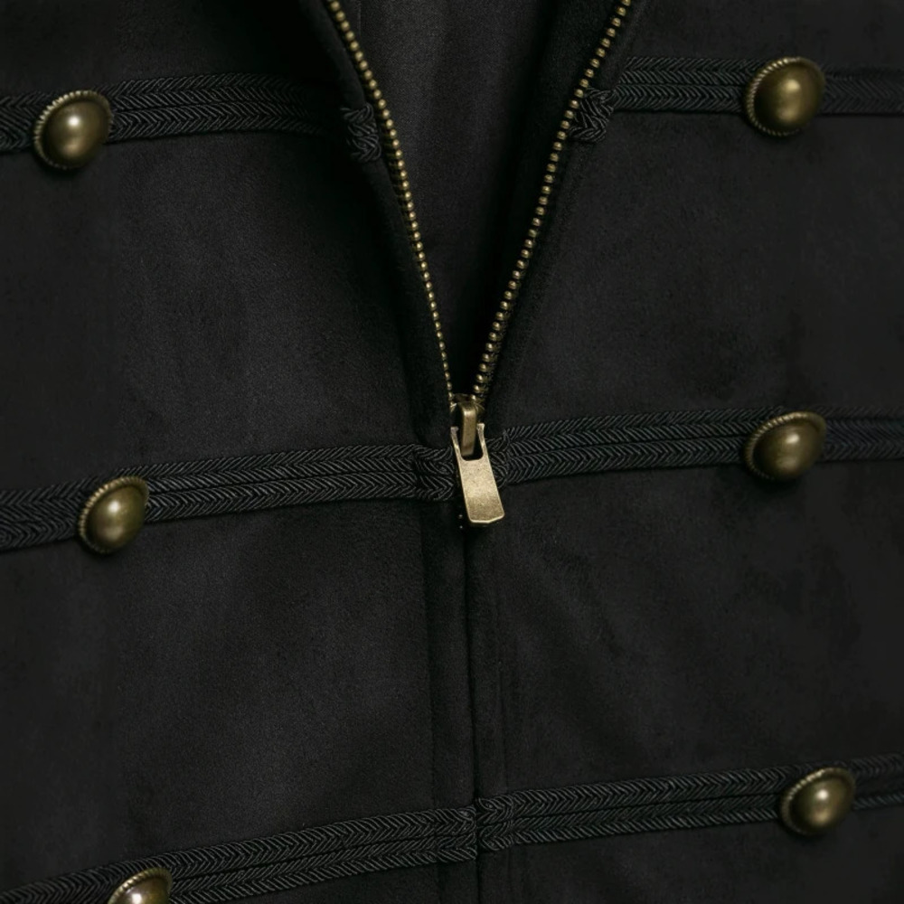 ZARA Wind American Retro Stand Collar Zip Slim Fit Jacket